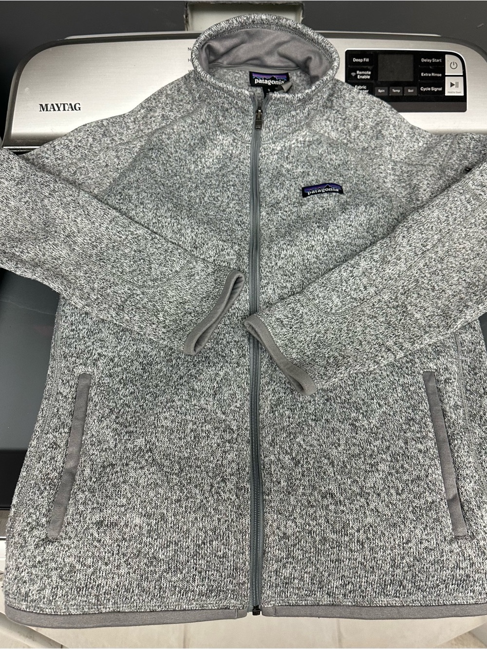 Patagonia Gray Full-Zip Fleece